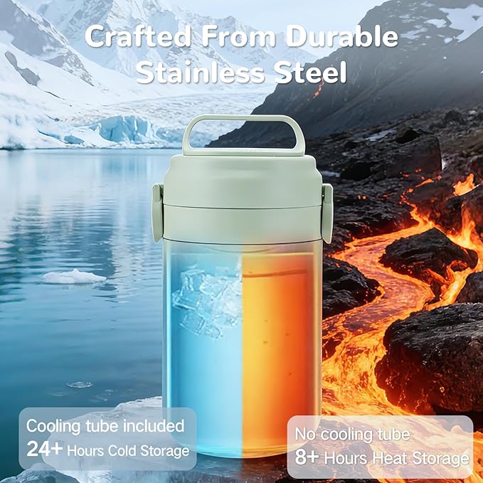 COMI Breast Milk Cooler,24H Triple-Layer Cooling,Breastmilk Storage Bottles Container, 10oz Leak Proof Outdoor Small Freezer,for Travel, Work, Night Pumping, Gift for New Moms(Green)