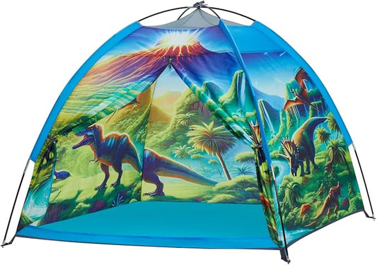Dinosaur Kids Play Tent for Boys, Dinosuar Tent for Kids Indoor and Outdoor Fun, Perfect Kid’s Gift,47" x 47" x 43"-Green