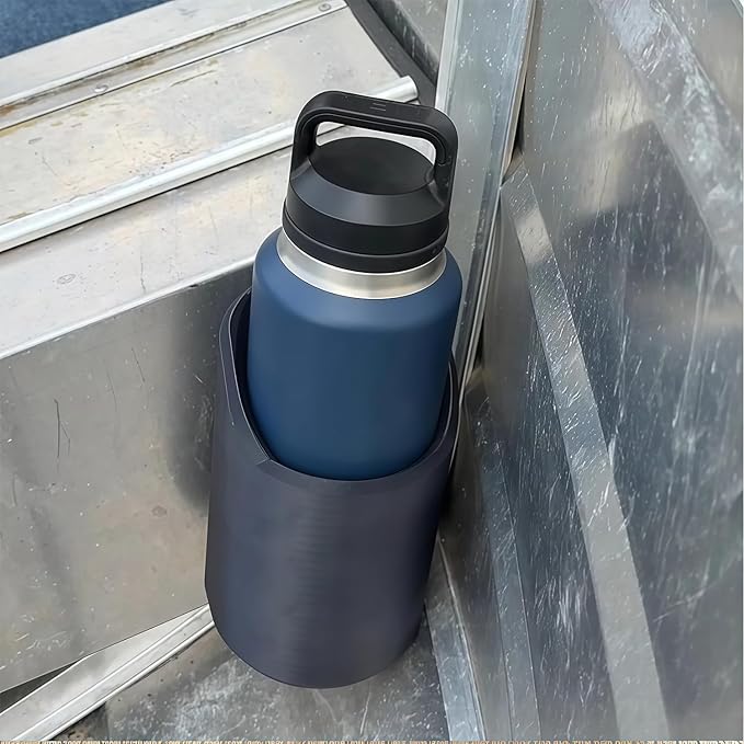 Magnetic Cup Holder Heavy Duty for 46 50 64 oz Bottles, Truck Bed & Bus Mounts, Portable Water Bottle Organizer Rack, Golf Cart, Tractor, Lawnmower Drink Holder Accessories (64 oz)