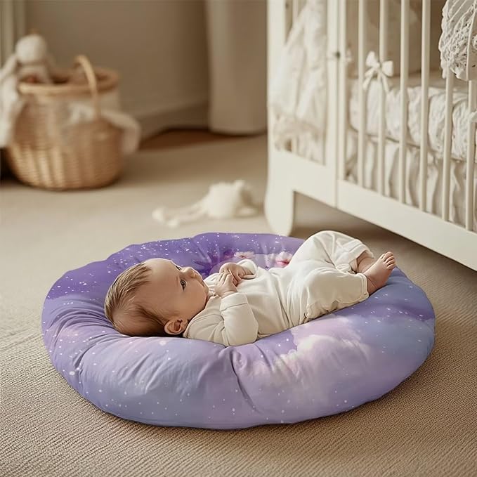 Purple Axolotl Nursing Pillow Cover Breathable Breastfeeding Pillow Slipcover Fits Nursing Pillow Super Soft Snug Positioners for Baby Boy Baby Girl Support for Breastfeeding Bottle Feeding