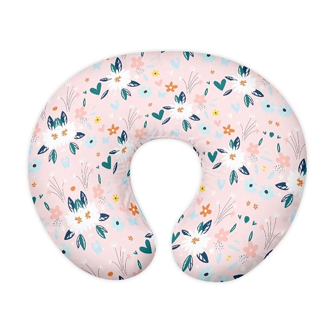 Daisy and Flower Nursing Pillowcase Stretchy Removable Nursing Covers for Breastfeeding Pillows Ultra Soft Newborn Feeding Pillow Cover