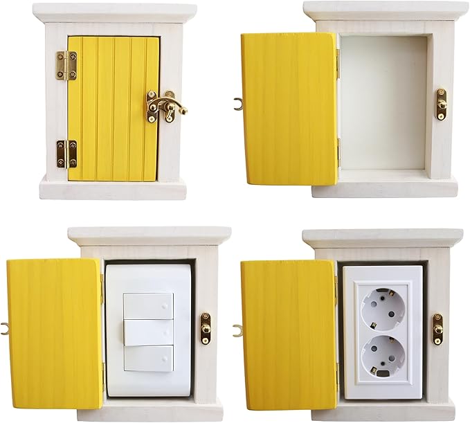 Wooden Interior Outlet Switch Covers - A Premium Accessory that Protects Children and Creates a Fairy-tale Atmosphere (No.7)