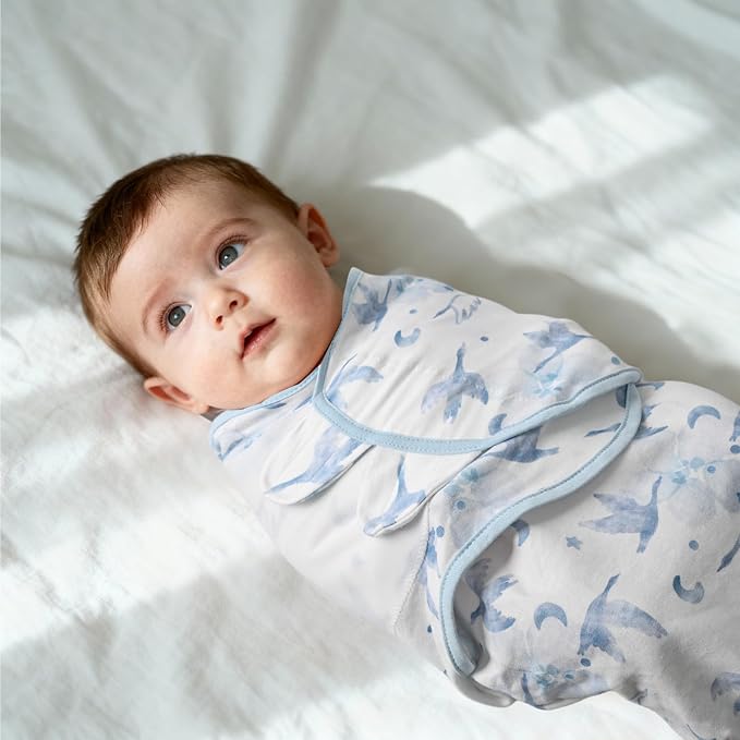 Baby Swaddle Sleep Sack 3 Pack, Organic Cotton Newborn Swaddle Wraps for 0-3 Months, Adjustable Wings, Breathable Soft Swaddling Blankets for Infant Boys Girls, Baby Sleep Essentials