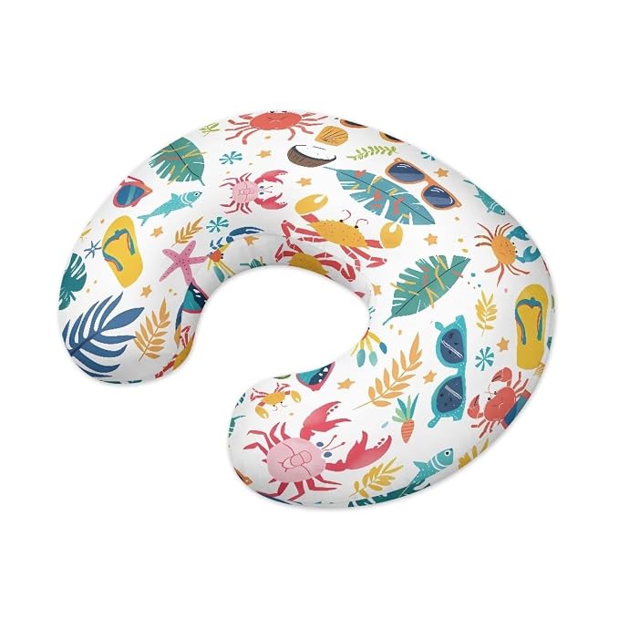 Colorful Leaves Nursing Pillow Covers, Nursing Pillow Slipcovers Breastfeeding Newborn Infant Feeding Cushion Cover Case