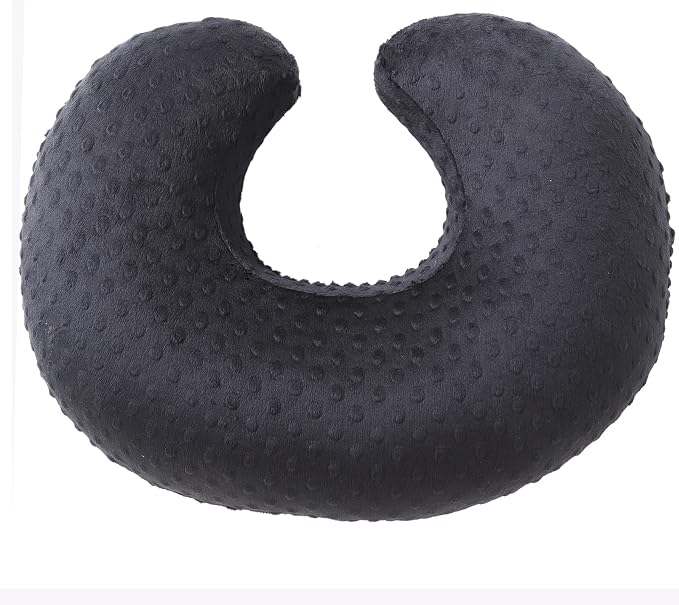 Dots Nursing Pillow Cover, Case Plush Breathable Breastfeeding Pillow Slipcover Fits Nursing Pillow, Super Soft Snug Positioners for Baby Boy Baby Girl(Black)