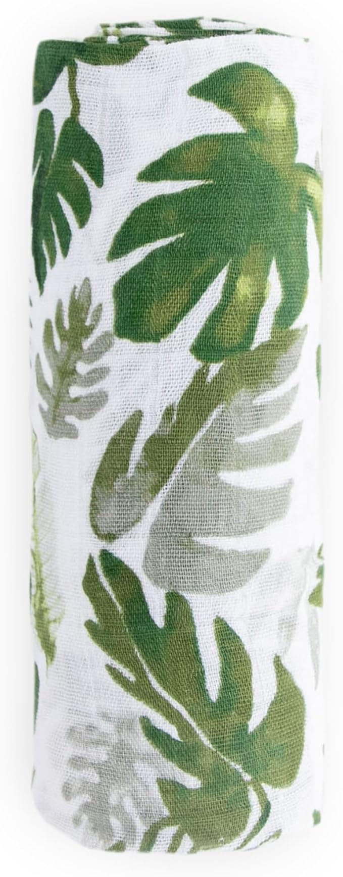 Little Unicorn Premium Cotton Swaddle Baby Blanket | Breathable Fabric | for swaddling, Play, Nursing & More (Tropical Leaf)