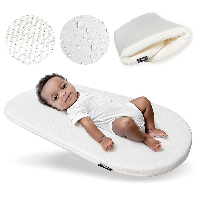 Yunioo Foldable Baby Changing Pad 31??x 16??- Waterproof & Ultra Soft Mattress for Diaper Changing Station - Portable Table Topper & Moses Basket Replacement - Easy to Clean