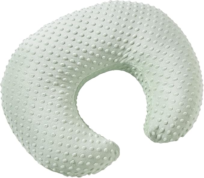 Pillowcase for Nursing Pillow and Positioner for Breastfeeding and Bottle Feeding, Propping Baby, Tummy Time, Baby Sitting Support, Awake-Time Support, Pillow Cover Only (Meadow Mist)
