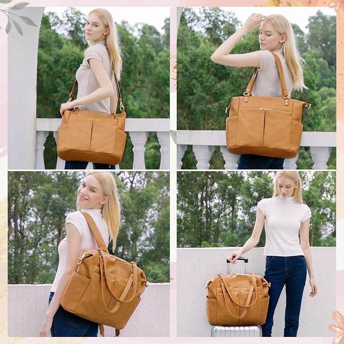 MOMINSIDE Diaper Bag Tote & Small Mini Diaper Bag, Clear Bag for Stadium Events