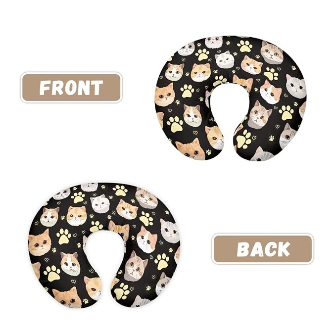 Cute Cats Nursing Pillow Cover, Fits The Original Support for Breastfeeding, Bottle Feeding, and Bonding Ultra Soft Comfortable Slipcover for Baby Girl and Boy
