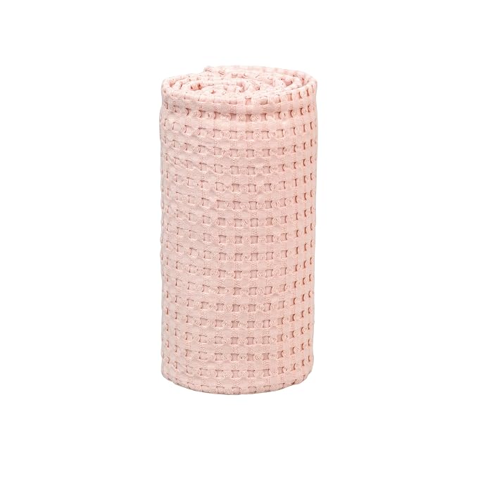 lulujo Soft Cotton Baby Blanket, Waffle Weave