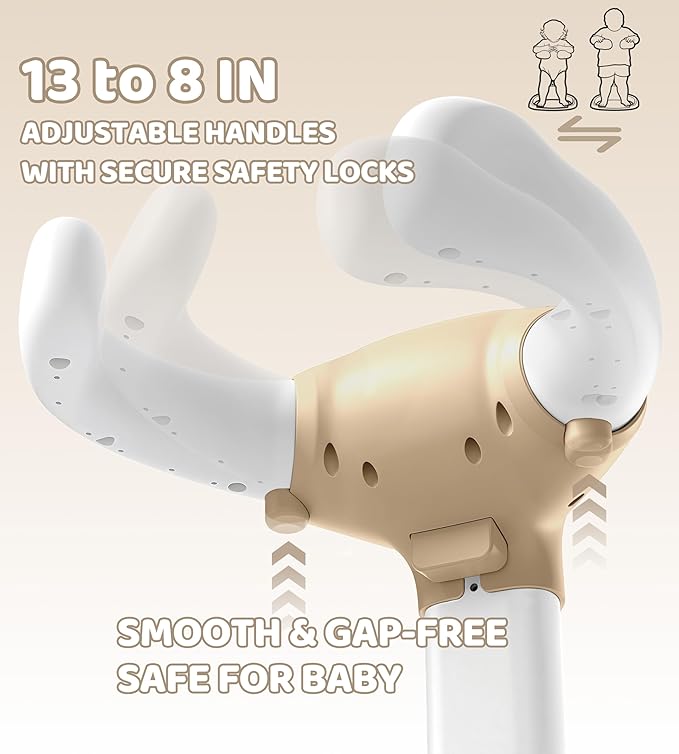Baby Bath Stand, Foldable Standing Bathtub for Baby, Shower Stand and Bath Support for Infants and Toddlers (6??6 Months), Non-Slip Adjustable Baby Standing Support, Coffee