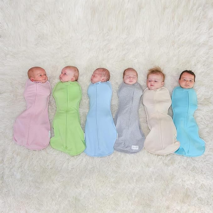 Woombie Original Baby Swaddling Blanket - Self-Soothing, Cotton Baby Swaddle with Zipper - Wearable Newborn Blanket - Jungle Jaguar, 5-13lbs