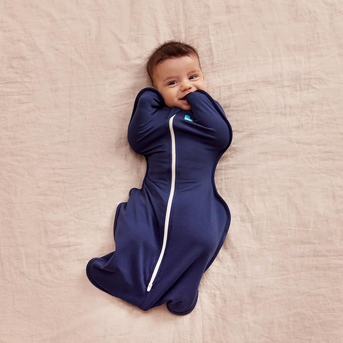 Love to Dream Swaddle UP, Baby Sleep Sack, Self-Soothing Swaddles for Newborns, Get Longer Sleep, Snug Fit Helps Calm Startle Reflex, Newborn Essentials for Baby, 1.0 TOG, Newborn 5-8.5 lbs, Navy