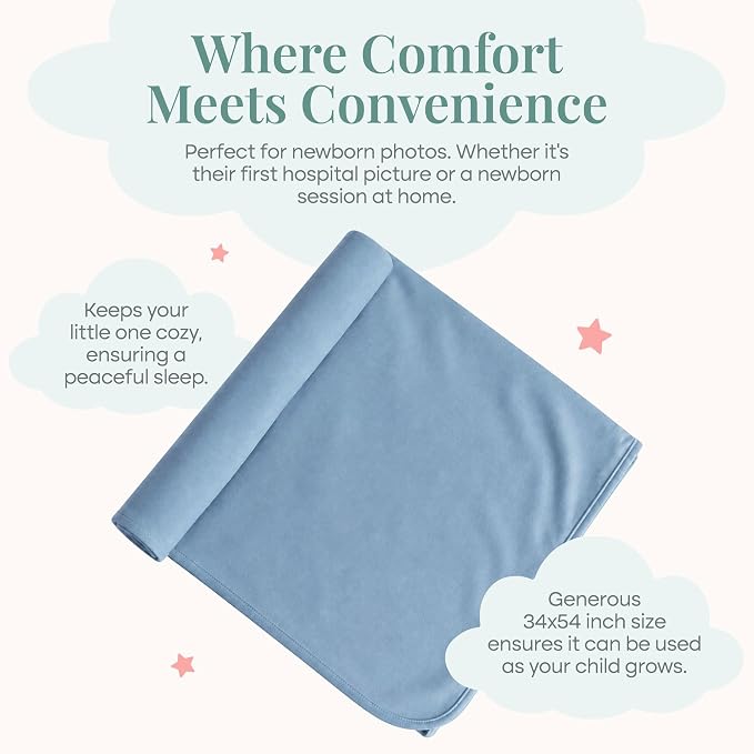 Caden Lane Baby Swaddle & Receiving Blanket, Soft, Breathable & Temperature-Regulating Bamboo Viscose Fabric for Swaddling Newborns, Gender Neutral Infant Blanket for Boys & Girls