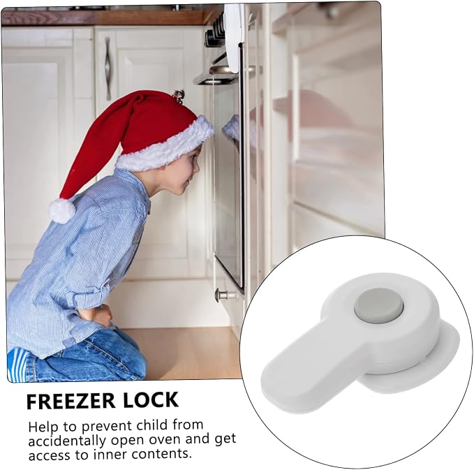 Hemoton 4pcs Safety Oven Lock Babyproofing Kitchen Lock for Oven Doors Easy One-handed Prevents Accidents for Boys and Girls