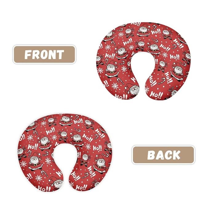 Christmas Santa Claus Candy Breast Feeding Nursing Pillow Cover Slipcover Washable Skin-Friendly Pillowcase Baby Nursing Pillow Support Cover for Girls and Boys