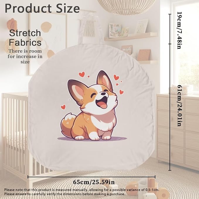 Funny Puppy Nursing Pillow Cover Case Plush Breathable Breastfeeding Pillow Slipcover Fits Nursing Pillow Super Soft Snug Positioners for Baby Boy Baby Girl Nursing Covers