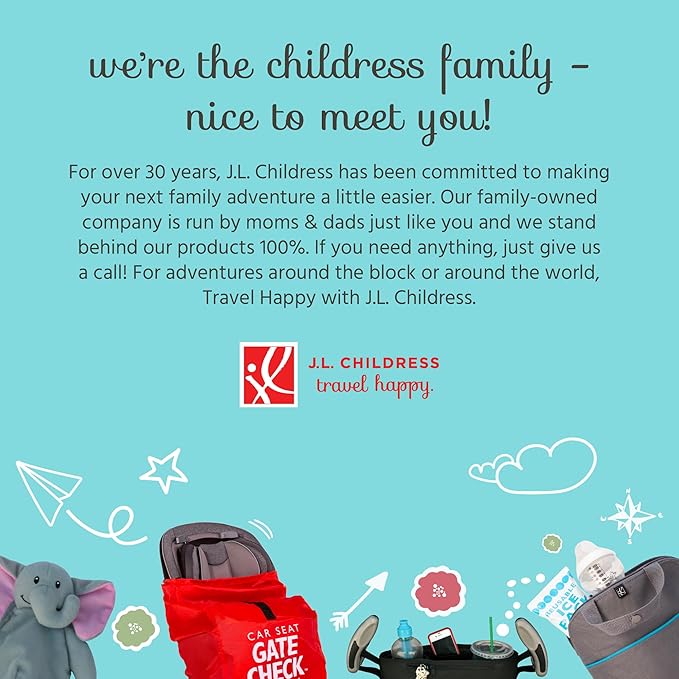 J.L. Childress DoubleCOOL Double Stroller Organizer - Stroller Accessory with Cooler and Storage - Includes Cup Holder, Cell Phone Pocket and Zippered Compartments - Black