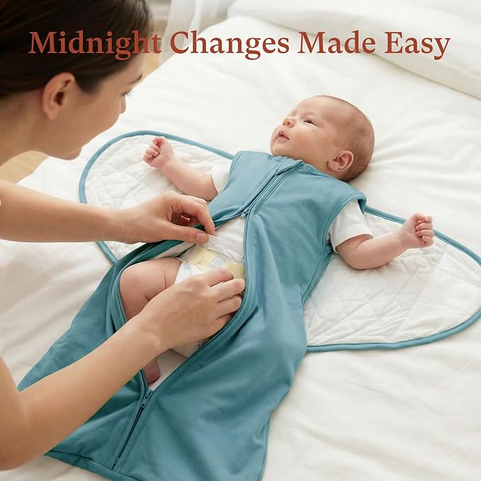 1.0 TOG Swaddle Sleep Sack, Adjustable Wearable Blanket for Infants and Newborns 0-3 Months, Perfect for New Moms, X-Small