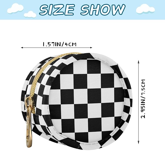Black Checkered Print Pacifier Holder Case with Clip Paci Holder Pacifier Storage Case Container Portable for Diaper Bag Newborn Girl Boy Essentials