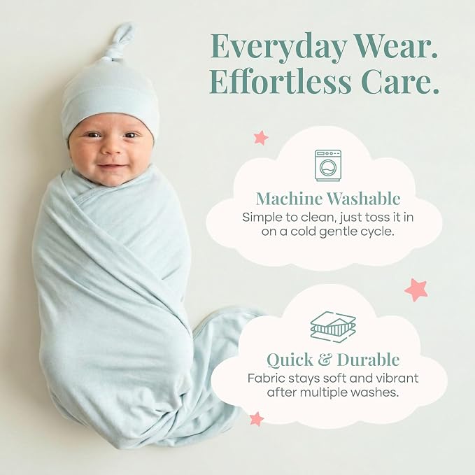 Caden Lane Baby Swaddle & Receiving Blanket, Soft, Breathable & Temperature-Regulating Bamboo Viscose Fabric for Swaddling Newborns, Gender Neutral Infant Blanket for Boys & Girls, Lily Pad Green