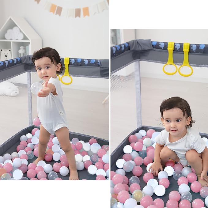 200/500/1000/2000 Count Soft Plastic Ball Pits Balls Colorful Play Pits Balls for Pet Dogs Ball Pits 2.2" Large Phthalate Free Bpa Free Balls for Toddlers 1-3 Baby Kids