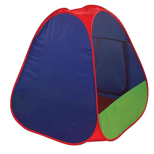 Pacific Play Tents Primary Pop-up Tent (60610) - Indoor/Outdoor Pop-up Playhouse for Toddler & Kids Easy Setup