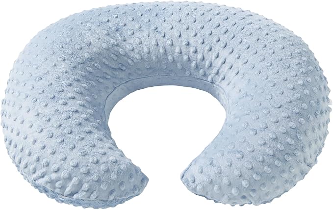 Dots Nursing Pillow Cover, Case Plush Breathable Breastfeeding Pillow Slipcover Fits Nursing Pillow, Super Soft Snug Positioners for Baby Boy Baby Girl (Cloud Blue)