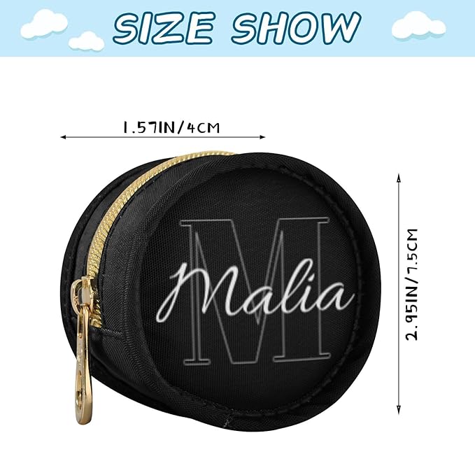 Custom Black Pacifier Holder Case for Diaper Bag Personalized Portable Travel Pacifier Storage Case with Clip Newborn Baby Pouch for Baby Boys Girls Purse Outdoor