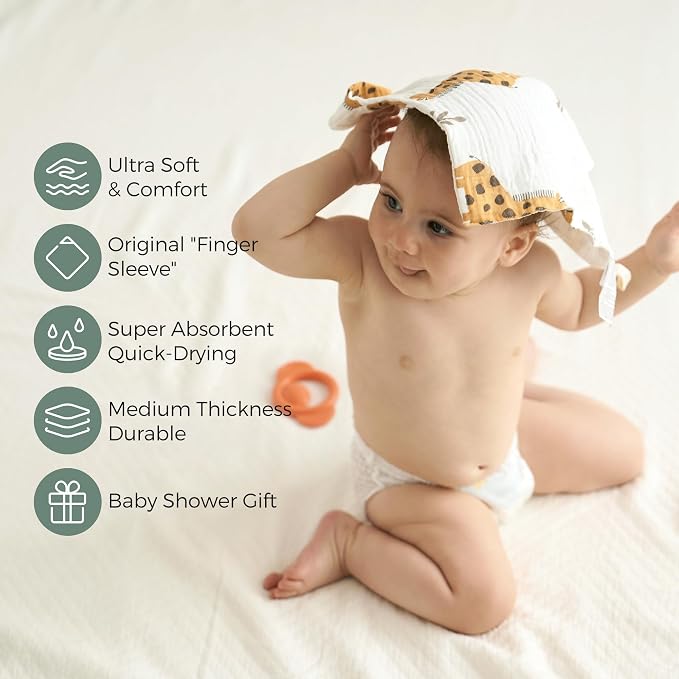 Momcozy Innovative Safety Fence Nursing Pillow & Soft & Absorbent Baby Washcloths