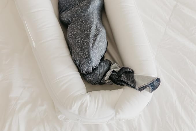Copper Pearl Swaddle Blankets for Newborns | Soft Stretchy Receiving Blankets for Boys and Girls | Large 46 x 46 Inch Baby Blankets | Lightweight and Breathable Swaddles | Slate