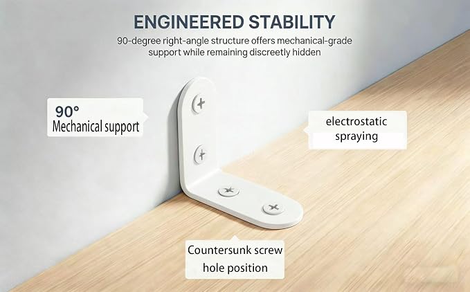 Furniture Anchors Securing 400lbs,Wall Anchor Earthquake Straps Prevent Baby Pet from Falling Furniture (White, 1.6 in)