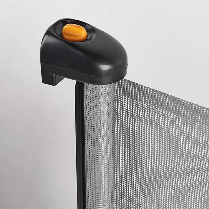 EasyBaby Retractable Baby Gate, 33" Tall, Extends up to 55'' Wide, Grey/Child Safety Baby Gates, Pet Retractable Gates for Stairs, Doorways, Hallways, Indoor and Outdoor