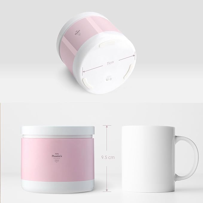 Little Martin’s Baby Night Light - USB Rechargeable Nursery Feeding LED Lamp - Adjustable Brightness & Cool White/Warm Yellow Two Color Modes (Pink, Limited Edition)