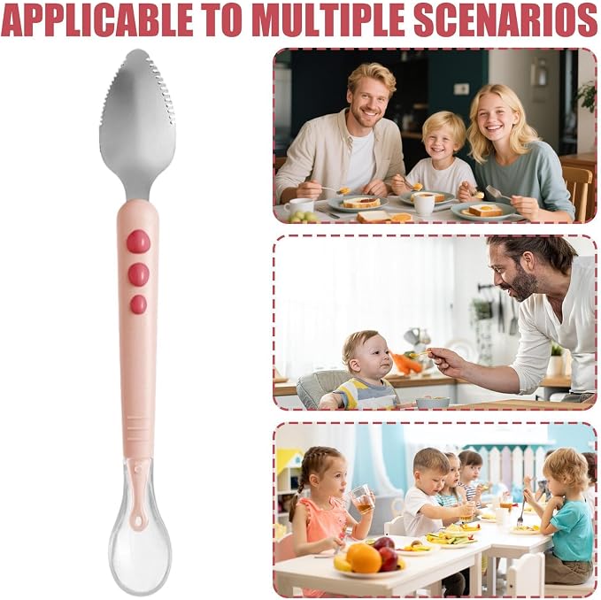 Kids spoons comfort grip kitchen gadgets, Kitchen spoons kids utensils for fruit puree food ice cream home apartment school restaurant travel camping picnic, Durable practical accessory