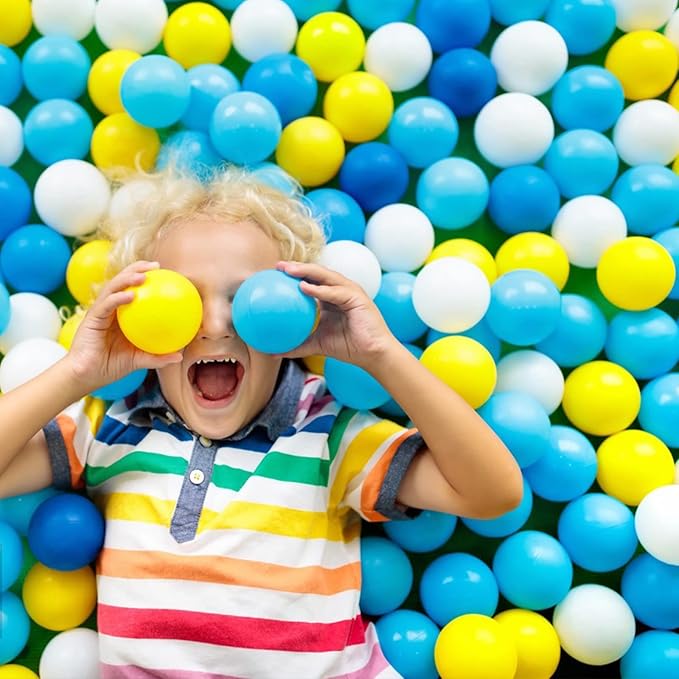 200/500/1000/2000 Count Soft Plastic Ball Pits Balls Colorful Play Pits Balls for Pet Dogs Ball Pits 2.2" Large Phthalate Free Bpa Free Balls for Toddlers 1-3 Baby Kids