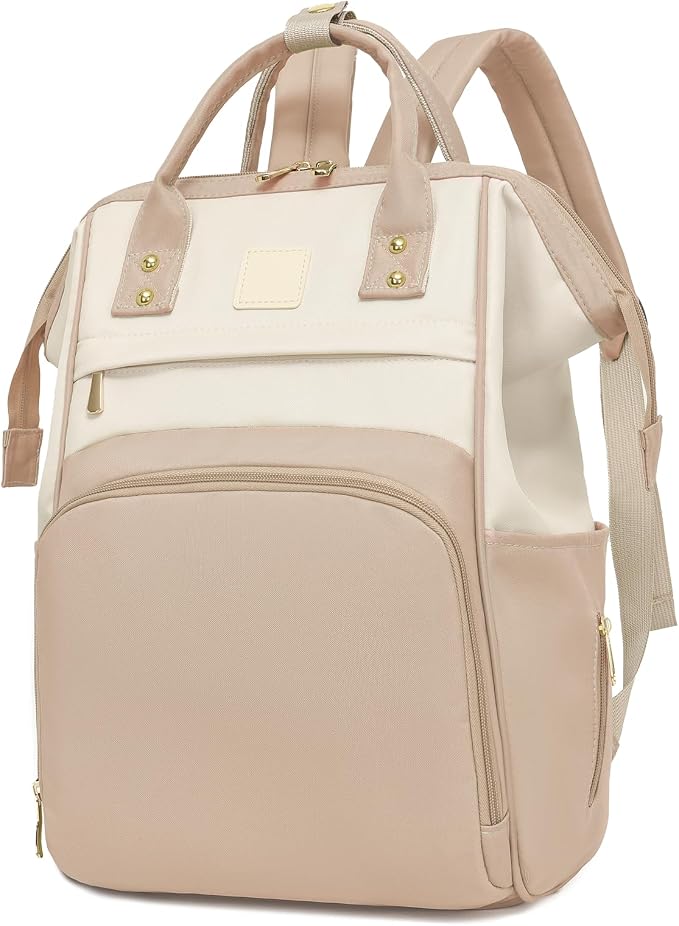 Baby Diaper Bag, Nappy Changing Backpack with Insulated Pockets,Multi-Waterproof Backpack Baby Essentials Travel for for Boys Girls, Multipurpose Travel Back Pack Moms Dads (Khaki)