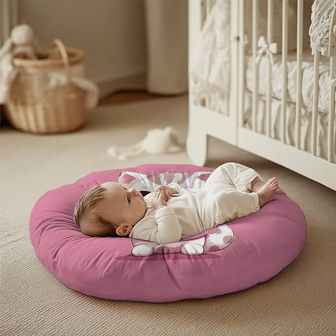 Kitten Nursing Pillow Cover Breastfeeding Pillow Slipcover for Baby Boys & Girls Nursing Pillow Case for Newborn Soft Fabric Fits Snug On Infant Washable & Breathable