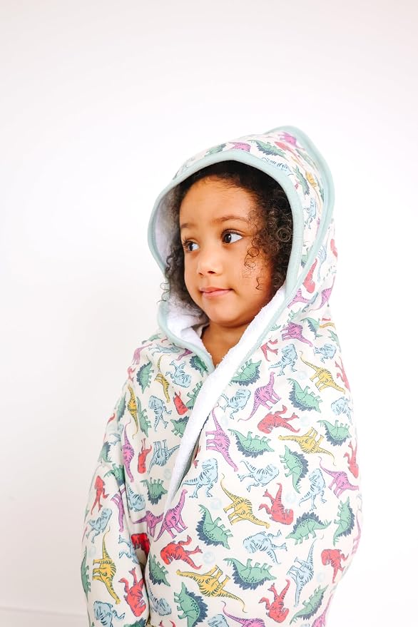 Copper Pearl Hooded Bath Towels Premium Knit/Terry Cloth Baby Towels with Hood, Pockets, and Cool Designs - Great to Gift and Make Bath Time Fun - Baby Bath Towel, Dinosaurs of Jurassic Park