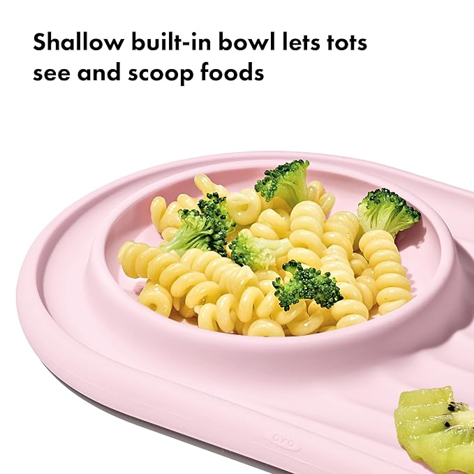 OXO Tot Textured Suction Plate ??Blossom, Baby Feeding Essentials