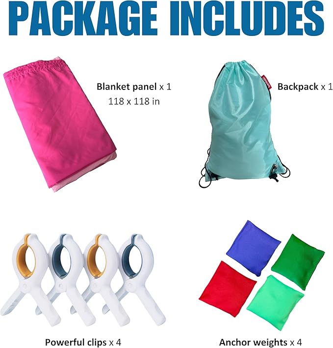 Magic Fort Building Kit for Kids - Large Lightweight Blanket Fort Making Kit Clips with CPC Certification - Portable Playhouse Play Tent Fort - Indoor/Outdoor Girls/Boys Toys Ages 4-5 6 7 8-12