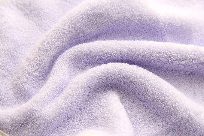 HIPHOP PANDA Baby Washcloths, Rayon Made from Bamboo - 2 Layer Ultra Soft Absorbent Newborn Bath Face Towel - Reusable Baby Wipes for Delicate Skin - Purple, 30 Pack