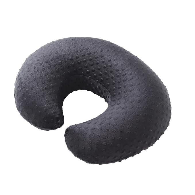 Nursing Pillow Cover, Breastfeeding Pillow Slipcover Snugly Fits for Nursing Pillow for Baby Boys and Girls, Premium Quality Microfiber, Ultra Soft Comfortable (Black)