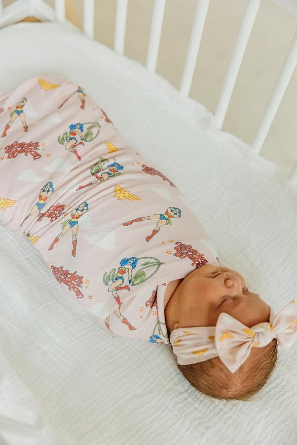 Copper Pearl Baby Swaddle Blanket - Premium Knit Baby Blanket, Large Soft Stretchy Receiving Blankets for Baby Boy and Girl, Swaddles for Newborn, Infant, and Toddler (Wonder Woman™)