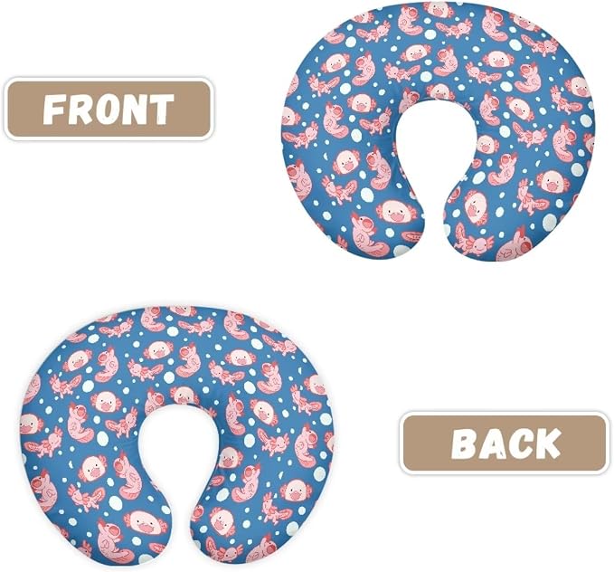 Bubble Axolotl Nursing Pillow Covers U-Shaped Feeding Pillow Cover for Nursing Pillow Hidden Zipper Design Soft and Skin-Friendly