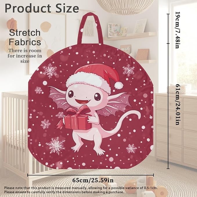 Christmas Axolotl Stretchy Nursing Pillow Covers Breast Feeding Pillows Covers for Moms Ultra Soft Snug Fits On Infant Nursing Pillow Nursing Pillow Case for Newborn