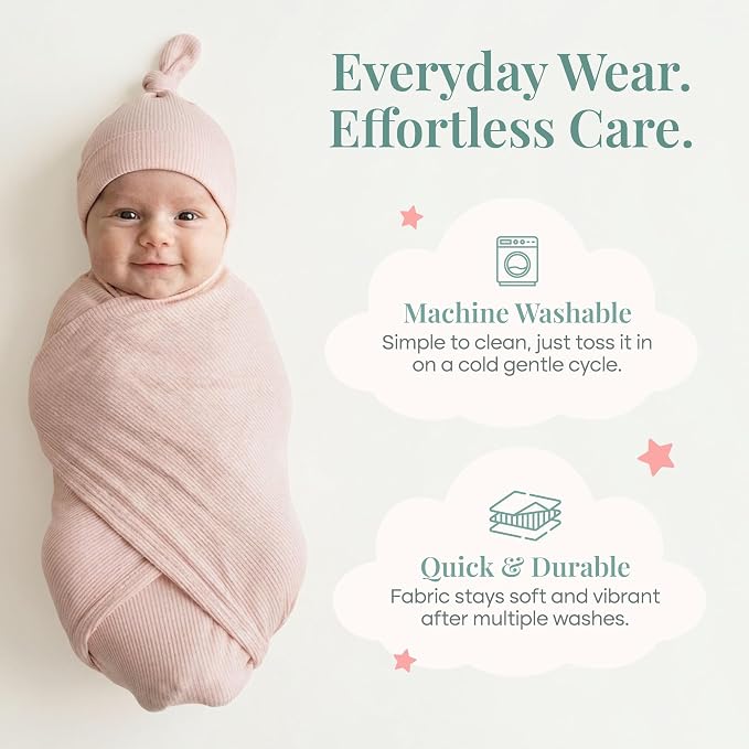 Caden Lane Baby Swaddle & Receiving Blanket, Soft, Breathable & Temperature-Regulating Bamboo Viscose Fabric for Swaddling Newborns, Gender Neutral Infant Blanket for Boys & Girls