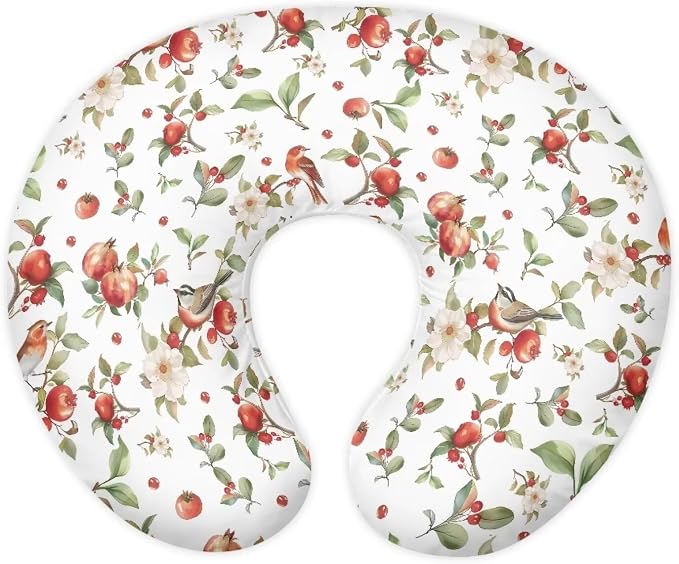 Nursing Pillow Cover Nursing Pillows for Breastfeeding Fits The Original Support for Breastfeeding Nipple Shields for Breastfeeding Newborn Pomegranate