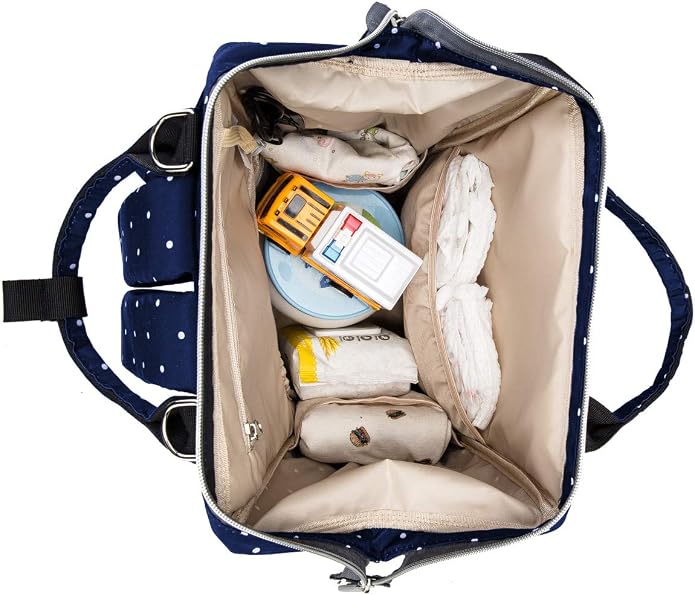 Milky Chic Mommy Diaper Bag- Waterproof USB Charging Port Stroller Straps Changing Pad